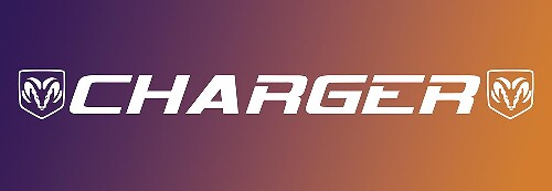 Autocollant de décalque de vinyle de bannière de pare-brise de fenêtre sapins Dodge Charger