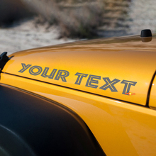 Autocollant Vinyle Inscription Style Insulaire pour Capot Jeep Wrangler_2