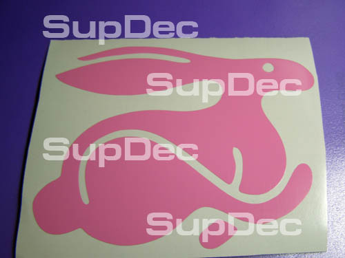 Autocollant vinyle silhouette de lapin pour Volkswagen