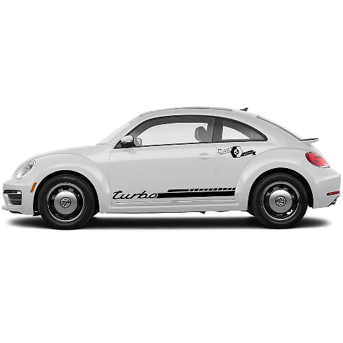 Kit de décalcomanies vinyles bandes latérales turbo pour Volkswagen Beetle