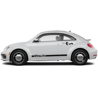 Paire de décalcomanies graphiques Volkswagen Beetle Rocker Stripe Style Cabrio pour toute année Turbo Nouveau
