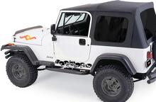 Ensemble d'autocollants en vinyle pour bas de caisse Skull Row Rocker Panel pour Jeep Wrangler_2