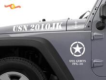 Autocollant vinyle militaire latéral USN USS Curts FFG-38 pour Jeep Wrangler_2