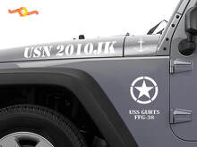 Kit d'autocollants en vinyle militaire USN USS Curts FFG-38 pour Jeep Wrangler_2