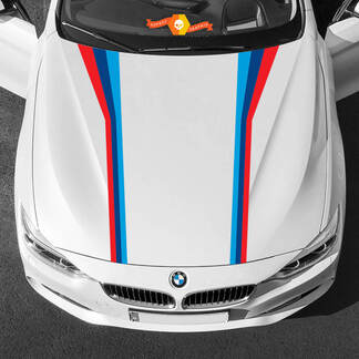 Paire de bandes de capote couleurs M pour BMW toutes générations et modèles
