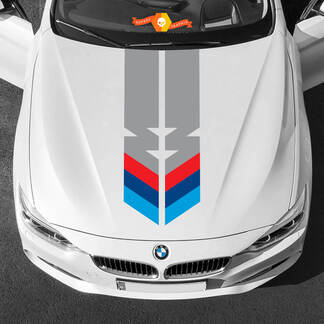 Les deux bandes de capot M Power M couleurs pour BMW toutes générations et modèles
