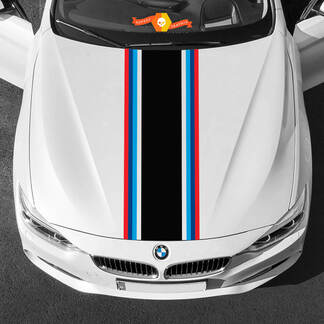 Bandes de capot centrale M Power M couleurs pour BMW toutes générations et modèles
