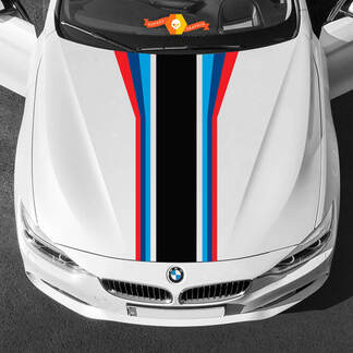 Bandes de capot centrale M Power M couleurs pour BMW toutes générations et modèles 2
