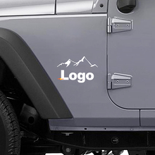 Autocollant Vinyle Latéral Logo Mountain Style pour Jeep Wrangler_2