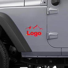 Autocollant Vinyle Latéral Logo Mountain Style pour Jeep Wrangler_3