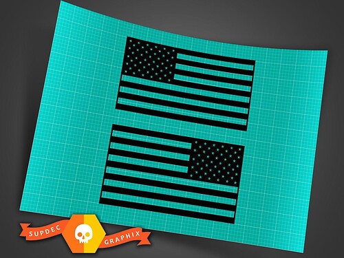 Autocollant vinyle universel avec drapeau des États-Unis pour Jeep Wrangler