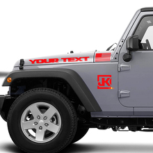 Autocollants Vinyle Logo JK Drapeau USA pour Jeep Wrangler JK_3