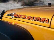 2 Jeep Mountain Rubicon JK Hood Color Sticker Sticker # 2
 2