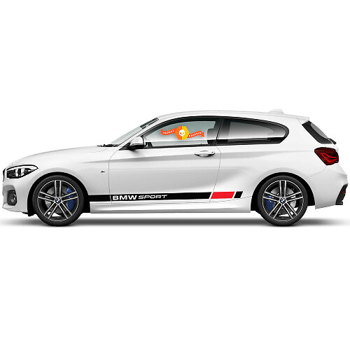 Paire d'autocollants graphiques en vinyle pour panneaux latéraux BMW Série 1 2015 SPORT nouveaux
