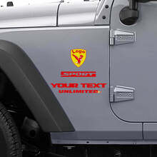 Kit de décalcomanies latérales sportives personnalisées Aigle chauve pour Jeep Wrangler_2