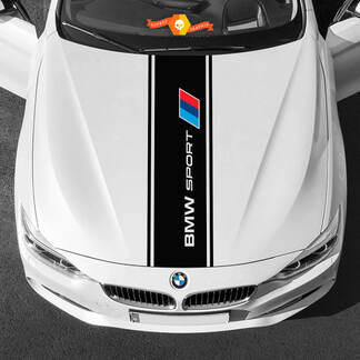 Autocollants graphiques en vinyle pour capot BMW au milieu de la palette sport BMW
