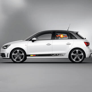 Paire d'autocollants en vinyle Stickers graphiques Audi A1 Bas de caisse palette de couleurs 2022
