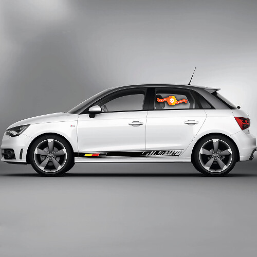 Paire d'autocollants graphiques en vinyle pour Audi A1 Palette de couleurs des panneaux latéraux 2022
