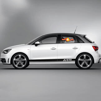 2x Autocollants en Vinyle Stickers Graphiques Audi A1 Bas de caisse RS 2022
