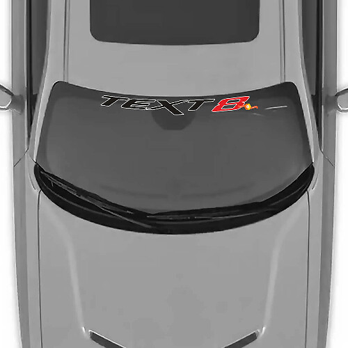 Autocollant vinyle pare-brise style SRT personnalisé pour Dodge Challenger