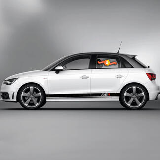 2x Autocollants en vinyle Autocollants graphiques Audi A1 Bas de caisse RS1 nouveau 2022
