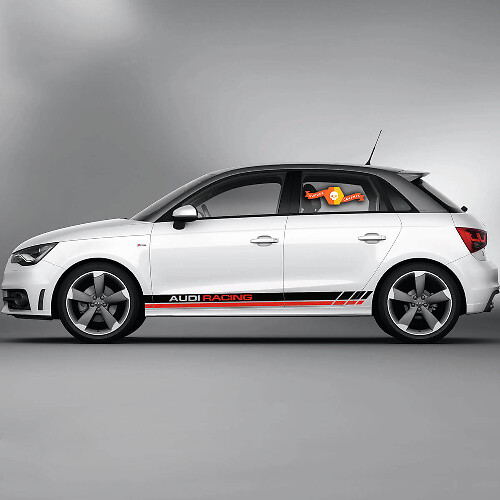 Autocollant Vinyle Bandes Latérales Style Racing Pour Audi A1