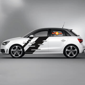 2x Vinyl Stickers Graphic Stickers Audi A1 Car Racing Stripes Wide Ribbon 2022
