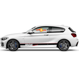 Paire d'autocollants en vinyle Autocollants graphiques latéraux BMW Série 1 2015 Bas de caisse SPORT
