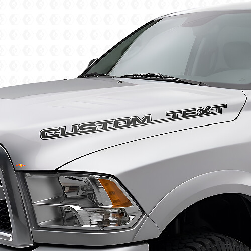Ensemble de décalcomanies en vinyle à lettrage personnalisé en contour pour capot Dodge Ram Power Wagon
