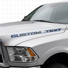 Ensemble de décalcomanies en vinyle à lettrage personnalisé en contour pour capot Dodge Ram Power Wagon_2