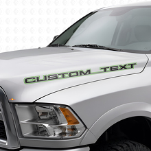 Ensemble de décalcomanies en vinyle à lettrage personnalisé en contour pour capot Dodge Ram Power Wagon_3