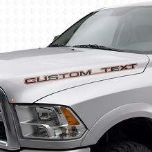 Ensemble de décalcomanies en vinyle à lettrage personnalisé en contour pour capot Dodge Ram Power Wagon_4