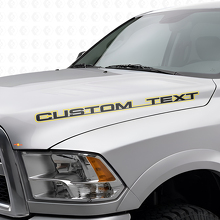 Ensemble de décalcomanies en vinyle à lettrage personnalisé en contour pour capot Dodge Ram Power Wagon_5