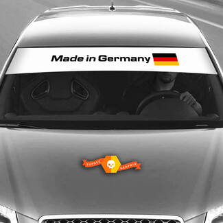 Décalcomanies en vinyle Stickers graphiques pare-brise Audi sunstrip drapeau Allemagne 2022
