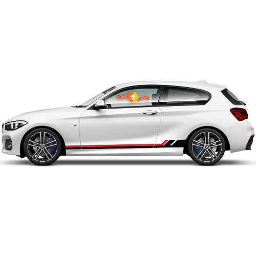2 x Autocollants en vinyle Graphiques Stickers côté bmw 1 série 2015 bandes de bas de caisse maintenant
