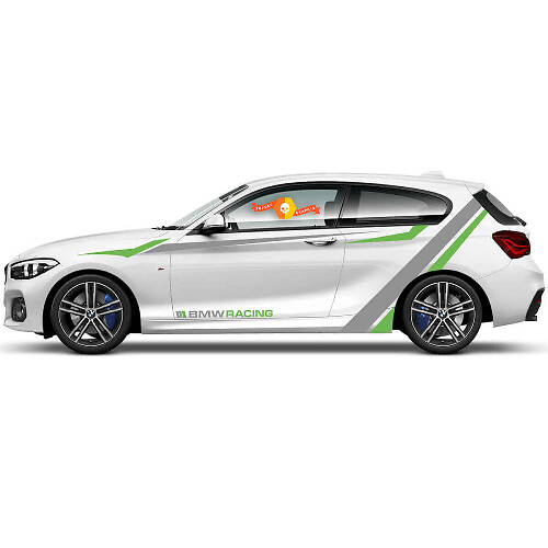 Kit de décalcomanies vinyle bandes latérales style course pour BMW série 1 2015