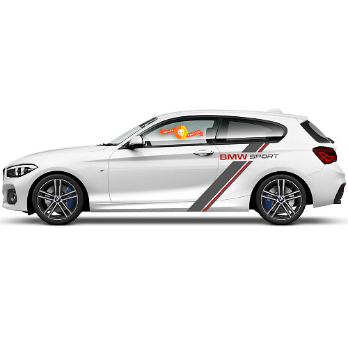 2 x Autocollants en vinyle Stickers graphiques côté bmw 1 série 2015 partie arrière élégante
