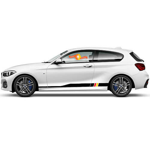 2 x Autocollants en vinyle Stickers graphiques côté bmw 1 série 2015 panneau de bas de caisse Allemagne
