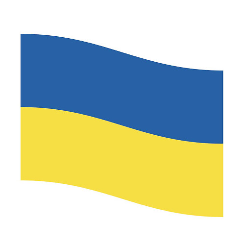 Autocollant en vinyle Drapeau ukrainien pour voitures