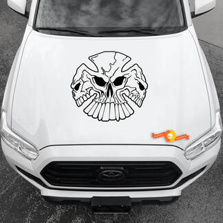 Décalcomanies en vinyle Autocollants graphiques Capot de voiture New Triple Skull 2022
