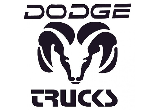 AUTOCARS Autocollant en vinyle avec logo Dodge pour Dodge Ram