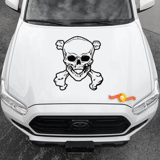 Décalcomanies en vinyle Autocollants graphiques Bones Capot de voiture New Triple Skull Triple SkullTriple Skull 2022
