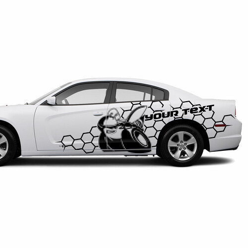 Autocollant Vinyle Latéral Style Scat Pack Personnalisé pour Dodge Challenger