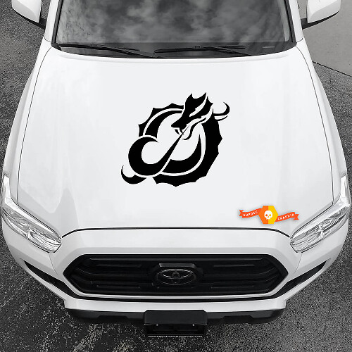 Autocollants graphiques en vinyle pour capot de voiture Nouveaux dragons abstraits 2022 - 7
