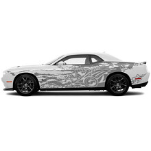 Autocollant vinyle latéral Super Bee pour Dodge Challenger_3