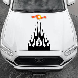Nouveaux autocollants en vinyle autocollants graphiques capot de voiture flammes abstraites 2022 - 2

