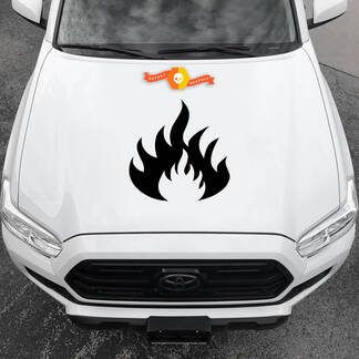 Nouveaux autocollants en vinyle autocollants graphiques capot de voiture flammes abstraites 2022 - 4
