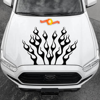 Nouveaux autocollants en vinyle autocollants graphiques capot de voiture flammes abstrait 2022 - 5
