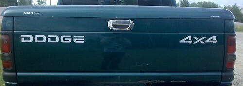 Dodge Ram Dakota Off Road Tailgate 2500 1500 autocollants autocollants1
