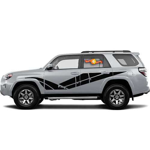 Autocollant Vinyle Latéral Rayures Effet Usé pour Toyota 4Runner